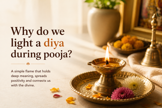 Why do we light a diya during pooja?