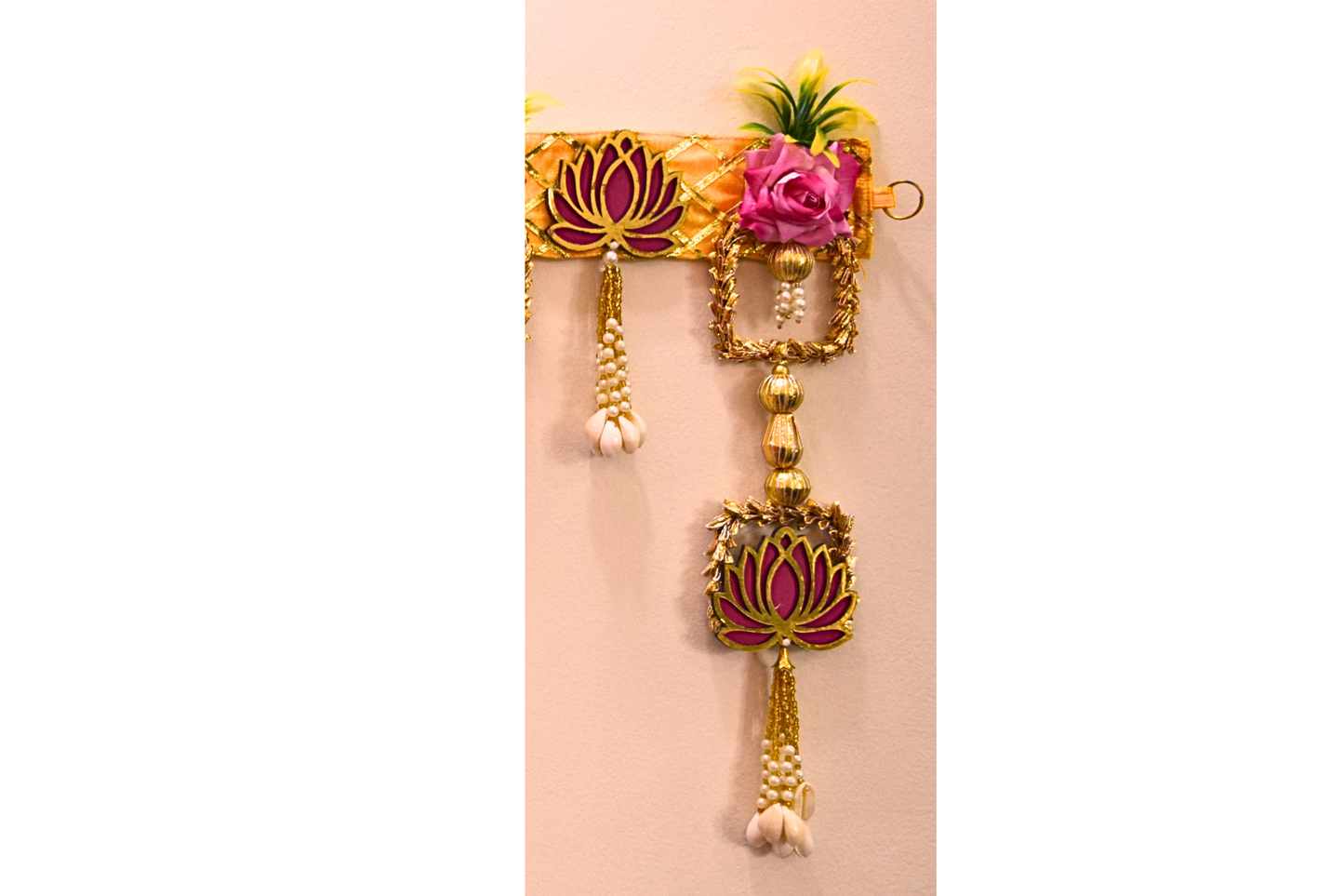 Red Lotus with pink rose