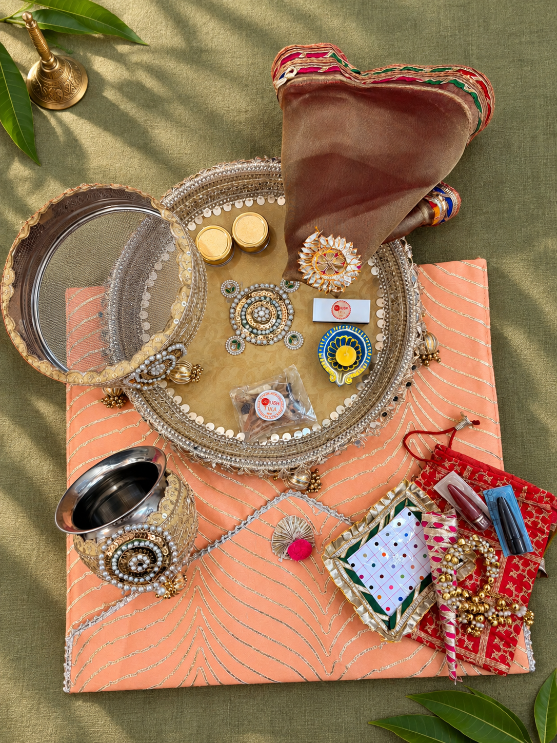 Karwa Chauth Thali Set – Golden